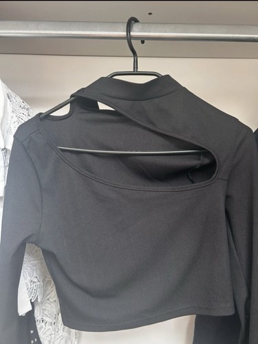 Crop top noir - crop,