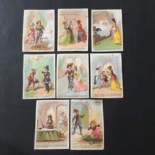 8 Chromos Belle Au Bois