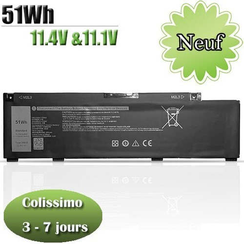 266j9 batterie pour dell - 266j9,