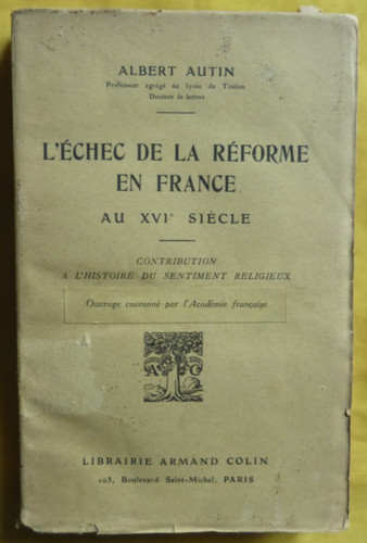 Autin echec de la reforme - autin,