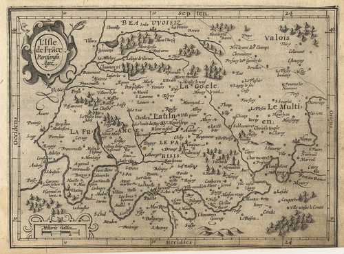Ile france original gravure - ile,