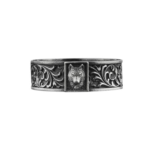 Bague direwolf argent - bague, en