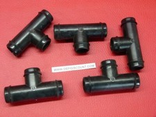 x5 Raccords té cannelé court 20x20x20mm pour tube irrigation arrosage
