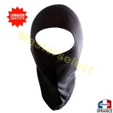 CAGOULE BALACLAVA POUR MOTARD CASQUE DE MOTO NOIR SANS MOTIF 1 TROU 