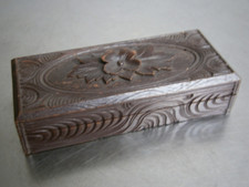 Boite à timbres c-1900 Bois