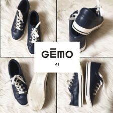 Baskets marine effet cuir GEMO 41