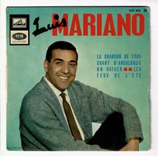 Luis MARIANO Vinyl 45T 7" EP LA CHANSON DE LARA -CHANT D'ANDALOUSIE -VOIX MAITRE