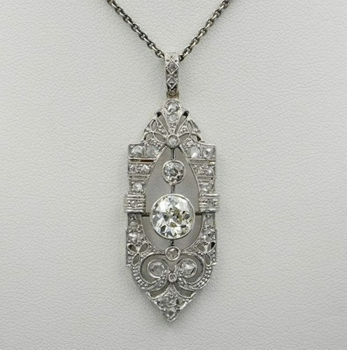 Ancien pendentif art - déco, en