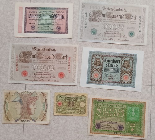 Lot billets allemand du - billets,