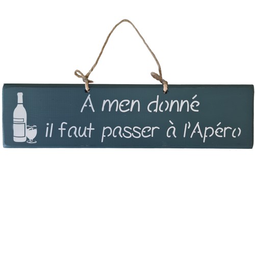 Plaque décorative bois - plaque, en