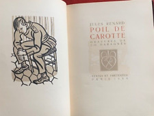 RARE - POIL DE CAROTTE - JULES RENARD - GRAVURES DARAGNES - N °- RELIE- 1939