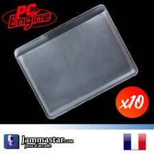Lot de 10 Protections Pour HuCard PC Engine - Protection Sleeve TurboGrafx Sega