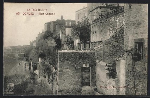 Cpa cordes tarn rue - cordes,