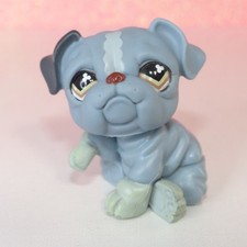authentic littlest LPS petshop 668 chien dog bouledogue bulldog pet shop