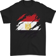 T-Shirt Homme D'Égypte Drapeau Égyptien Football 100% Coton