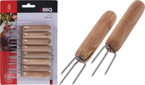 Set 8pz brochettes pour maïs - 8pz,