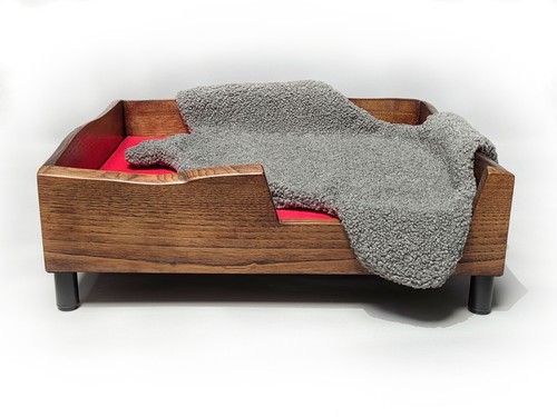 Panier pour chien bois - pour,