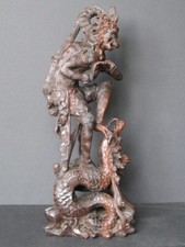 Hanuman et Dragon Sculpture en