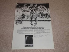 Altec 891A Haut Parleur Ad ,1972 , Nice Ad ! Cadre It