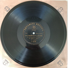 La Marseillaise 78 tours Mr Jean Noté de l'opera de Paris Favorite Record