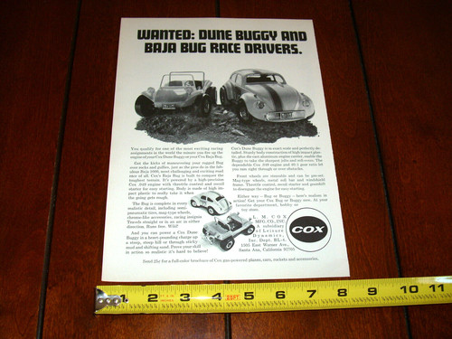 Cox dune buggy baja bug - cox,