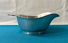 CGT saucière CHRISTOFLE ALFENIDE modèle ATLAS par LUC LANEL métal argenté table