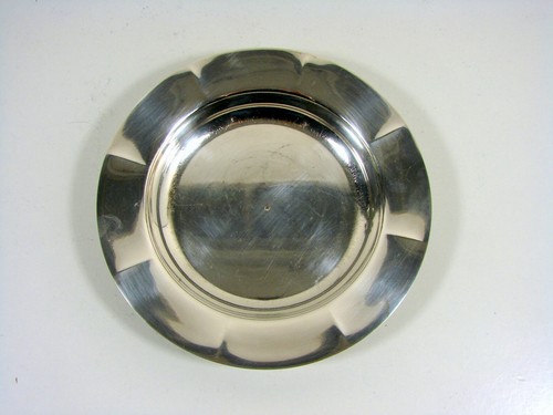 Assiette métal argenté - assiette, art