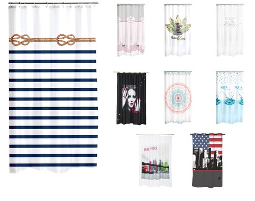 Rideau douche textile - de,