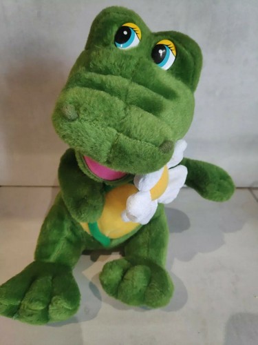Peluche crocodile fleur doudou - peluche,