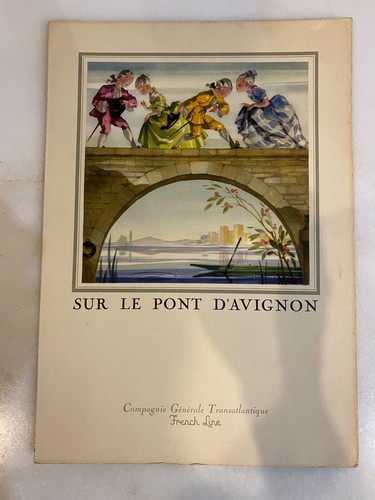 Ancien menu paquebot liberte - menu,