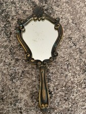 Antique Bronze Hand Mirror