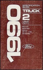1990 Ford Pickup Et Van Service Specification Livre 2 F150 F250 F350 E150-E350