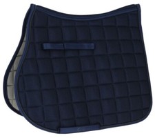 Tapis De Selle Covalliero Coupe Mixte Taille Cheval Couleur Dark Navy, Équitatio