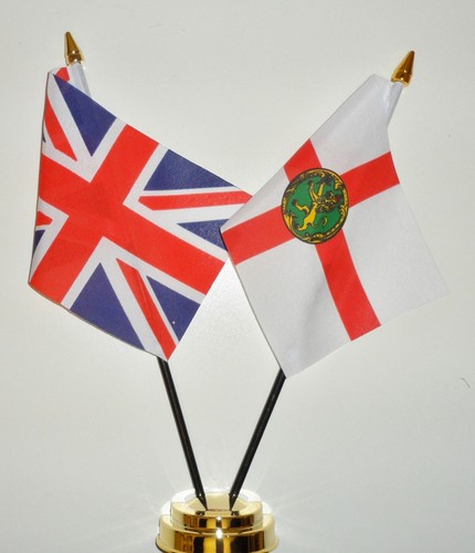 Ensemble drapeaux table - de, de