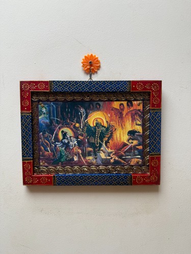 Vintage kali image hindou - kali,