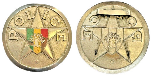 Lot plaque police - , insigne