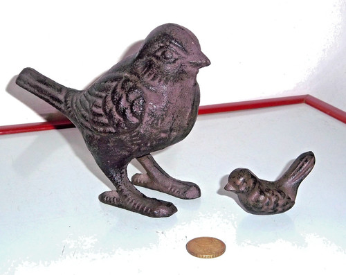 Oiseau moineau fonte - /, et