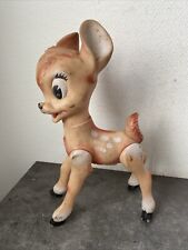 Ancienne Figurine Bambi Jouet Plastique Walt Disney Production 1962 Dans Son Jus