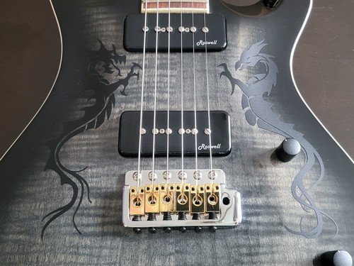 Guitar body dragon pair - guitar,