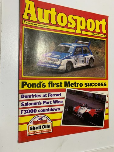 Autosport magazine 1985 - autosport, 14/03/1985
