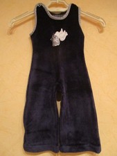 Salopette Bébé  PETIT BATEAU 6 mois Layette Velours Eponge 