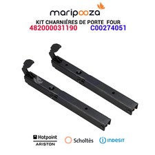 Kit Charnières de porte Four Scholtes Hotpoint Ariston - C00274051