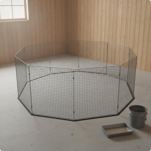Enclos grillagé pliable - enclos,