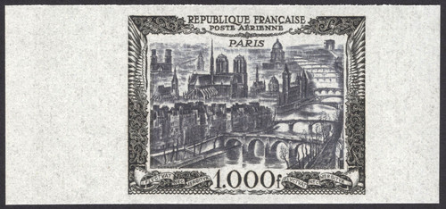 Poste aérienne non dentelé - aérienne,
