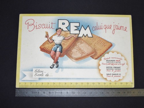 Buvard 1950 biscuit - buvard,