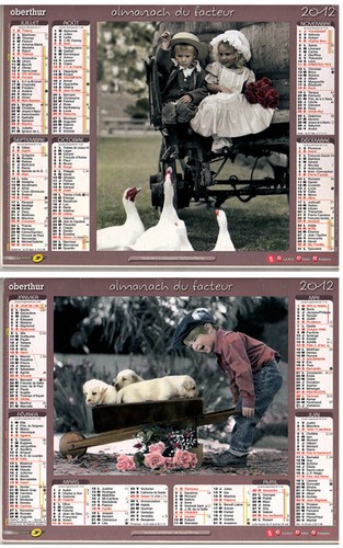 Almanach calendrier 2012 - almanach,