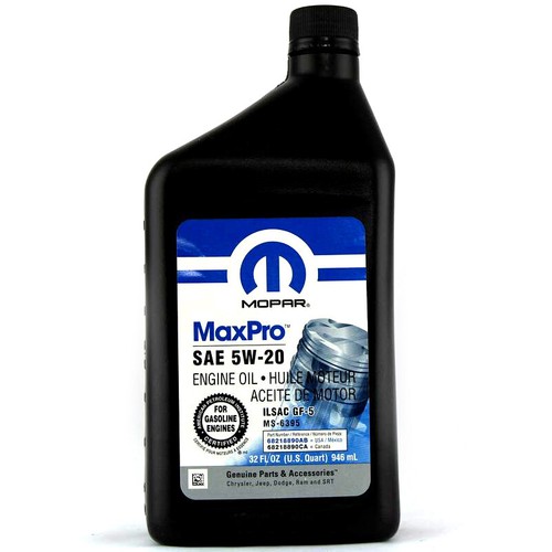Véritable mopar 5w20 huile - mopar,