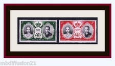 1956 - 2 TIMBRES - MONACO - NEUF - MARIAGE - GRACE & RAINIER - STAMP.Yt.473/4