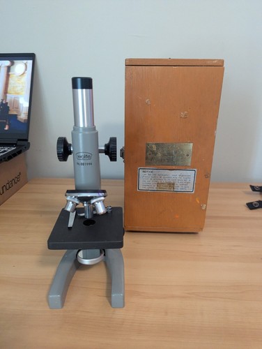 Vintage wolfe microscope with - vintage,