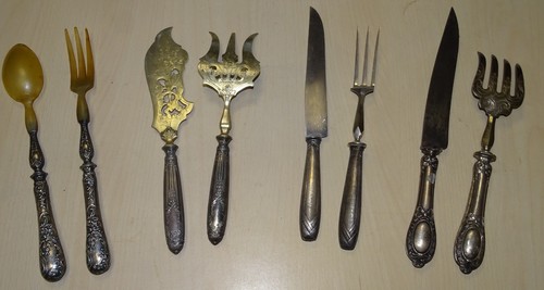 Lot couverts manche - de,